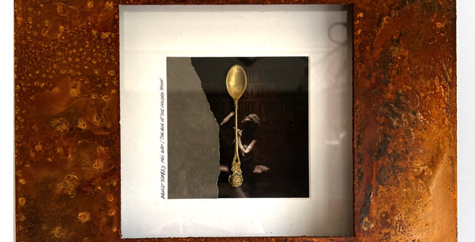 The age of the golden spoon 2020 ^ 34 cm x 34 cm Cold rusted Steel - spoon -photo  <br> Price 450 € (VAT included)